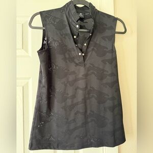 Daily Sports Mesh Mock Camo Polo size Small